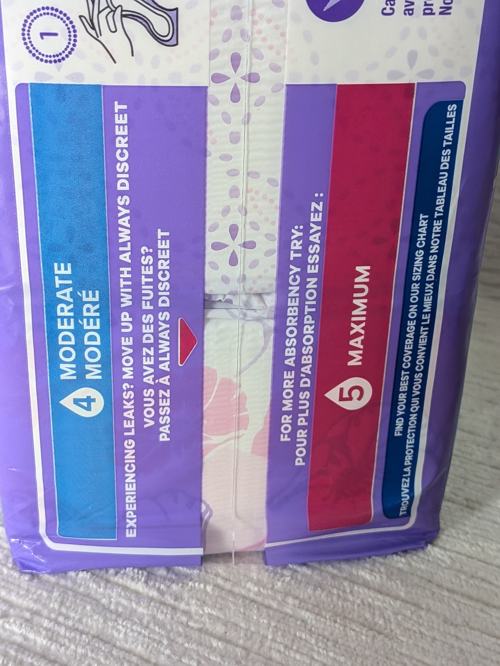 Always Discreet Moderate 4 Long Pads - 54 count Pack NWT - Picture 5 of 14